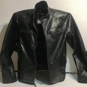 Guess men’s leather jacket size small NWOT